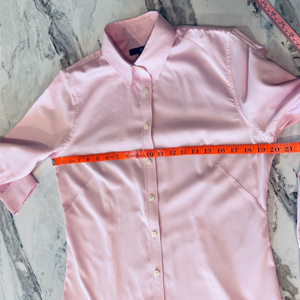 Banana Republic Light Pink Button Down Tailored Oxford Shirt-Size Small-Like New - Picture 7 of 7